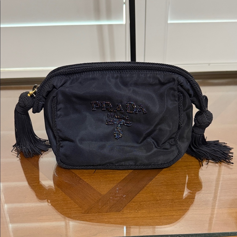 Prada Black Beaded Bag